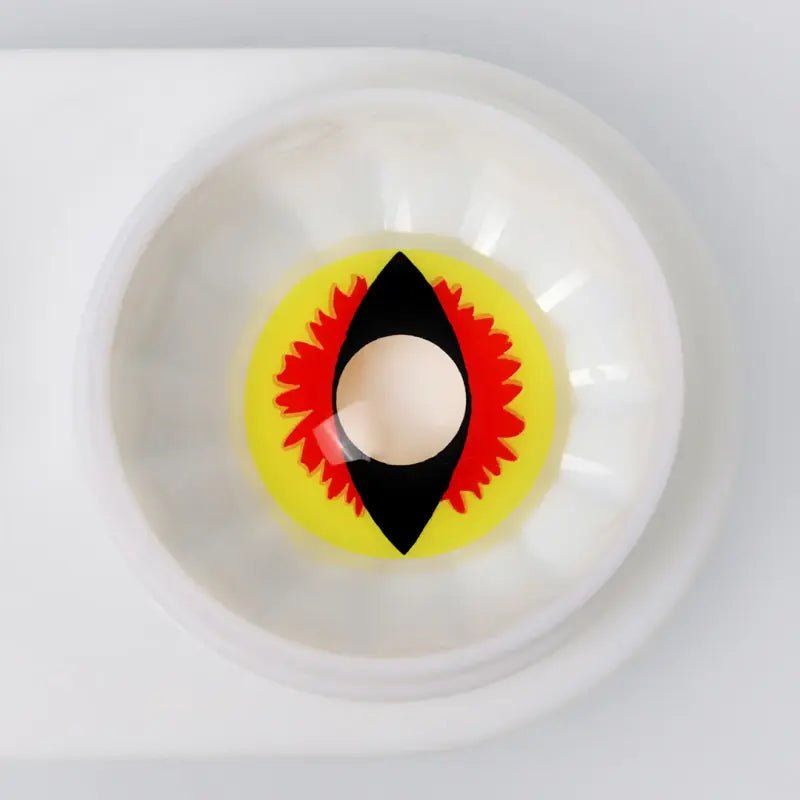 ComicPie Yellow Dragon Cosplay&Halloween Colored Contact Lenses RY370D - ComicPie