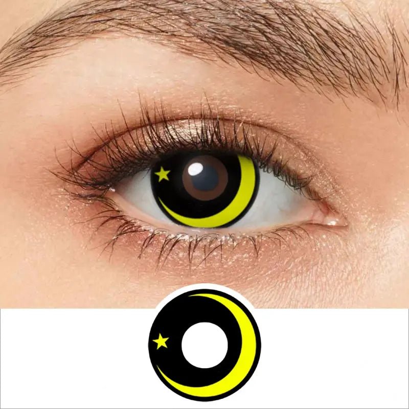 ComicPie Yellow Galaxy Cosplay&Halloween Colored Contact Lenses RY110 - ComicPie