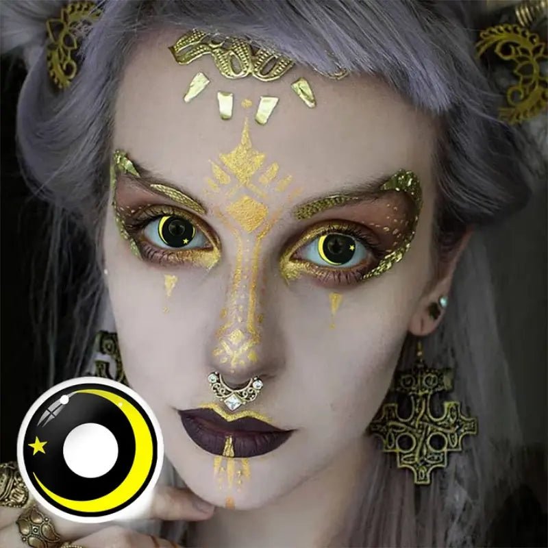 ComicPie Yellow Galaxy Cosplay&Halloween Colored Contact Lenses RY110 - ComicPie