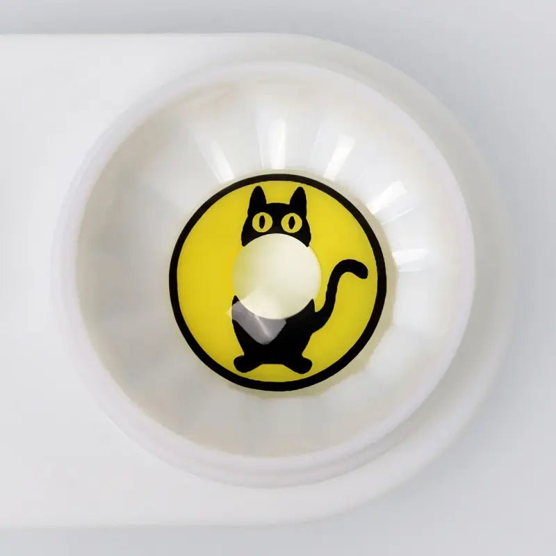 ComicPie Yellow Kitten Pattern Cosplay&Halloween Colored Contact Lenses RY328 - ComicPie