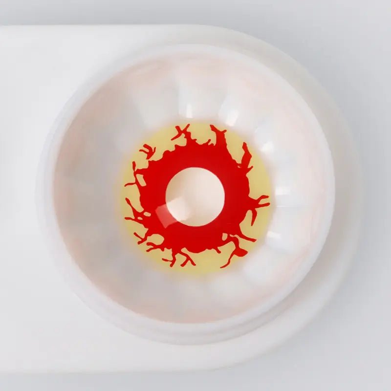 ComicPie Yellowish Bloodshot Eye Cosplay&Halloween Colored Contact Lenses RY389 - ComicPie