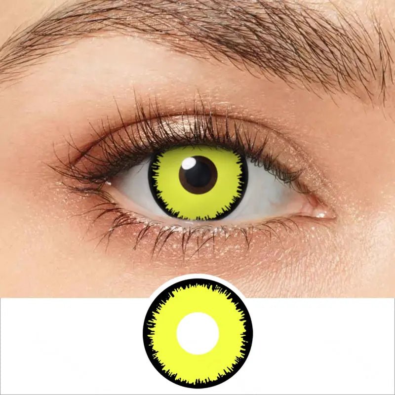 ComicPie Zenitsu Eyes Bright Yellow Cosplay Colored Contact Lenses RY386B - ComicPie