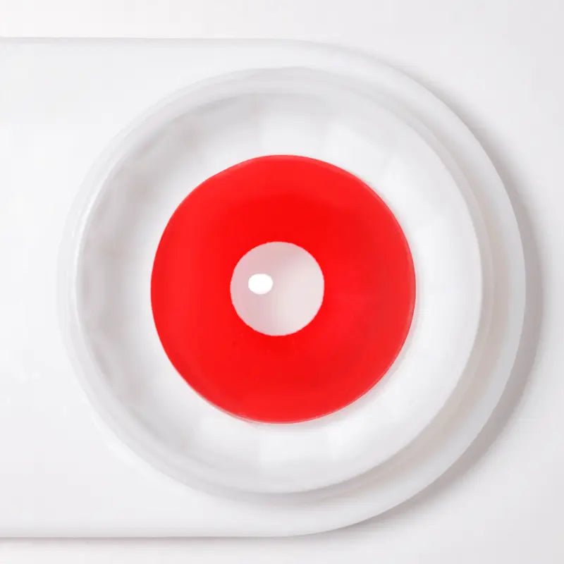 Comicpie&Pseyeche UV Glow Red Cosplay&Halloween Colored Contact Lenses G1451 - ComicPie