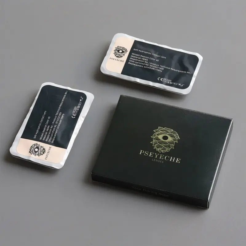 Comicpie&Pseyeche UV Glow Red Cosplay&Halloween Colored Contact Lenses G1451 - ComicPie