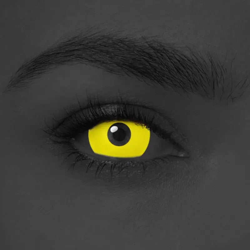 Comicpie&Pseyeche UV Glow Yellow Cosplay&Halloween Colored Contact Lenses G1454 - ComicPie