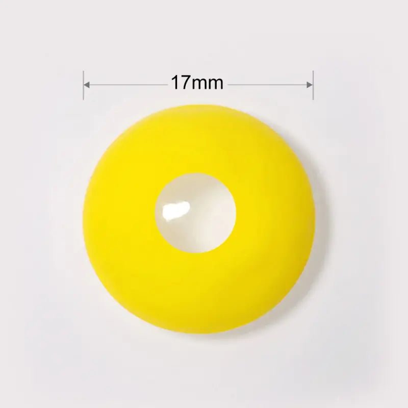 Comicpie&Pseyeche UV Glow Yellow Cosplay&Halloween Colored Contact Lenses G1454 - ComicPie