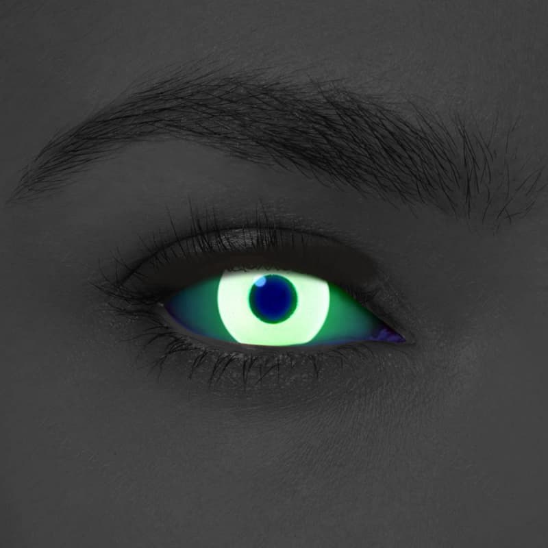 Comicpie&UV Glow Colored Contact Lenses Cosplay&Halloween F6 Pink - ComicPie